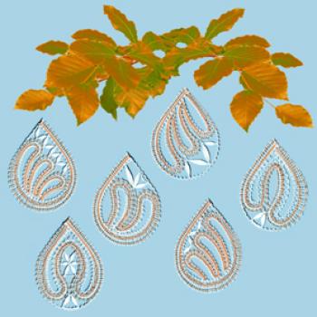 Preview: 548 "Regentropfen" - 6 verschiedene Motive